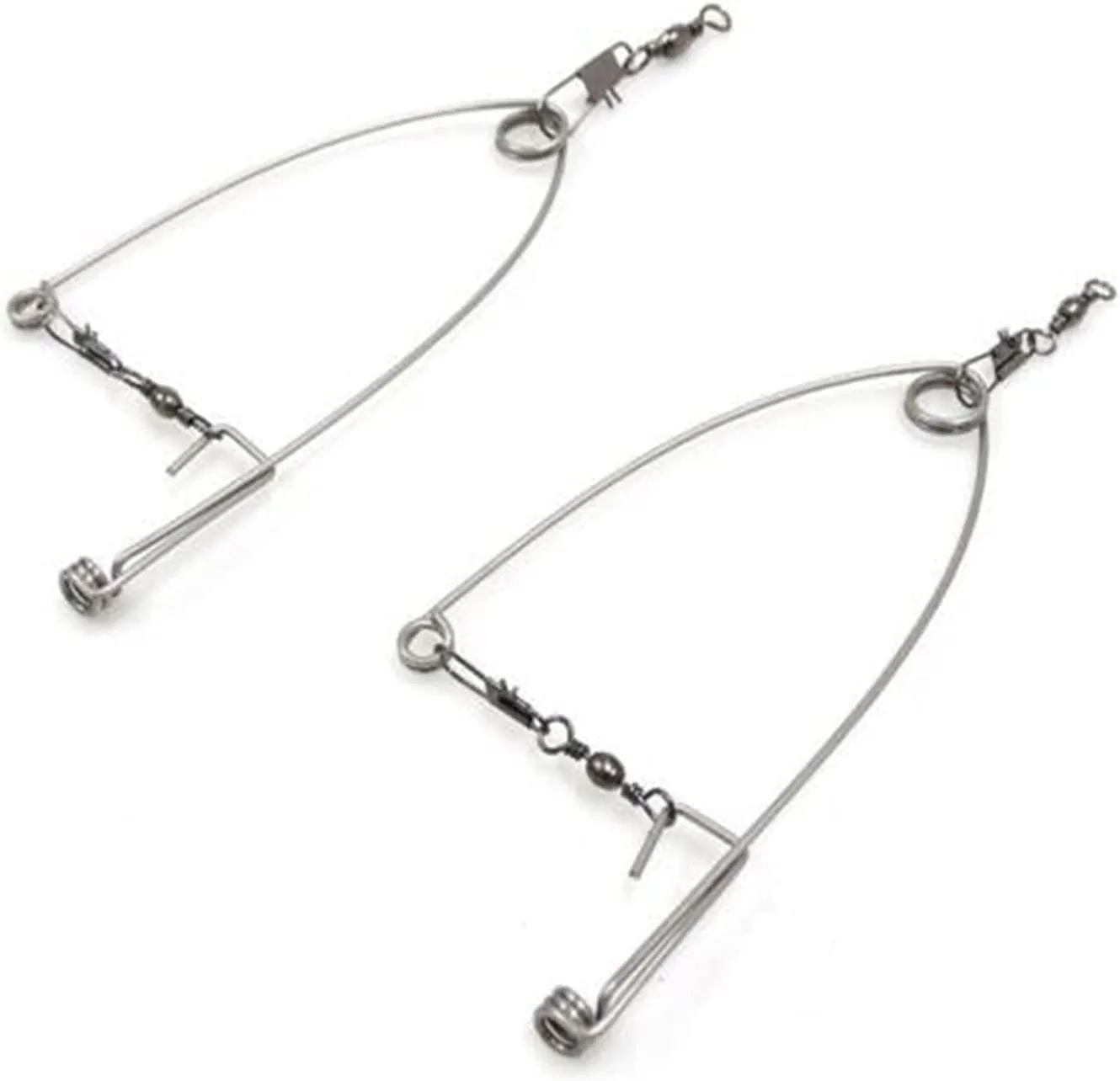 Liudan 5pcs Stainless Steel Hook Hook Trigge Spring Fishing Hook Setter Bait Bite Trigger Trigger Hook Catch Fish Automatically Fishing Hooks