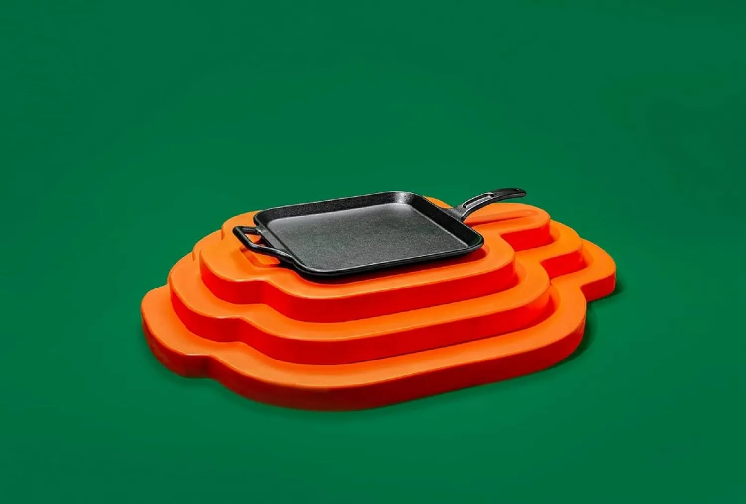 Lodge BOLD 12 Inch Seasoned Cast Iron Square Griddle, Design-Forward Cookware