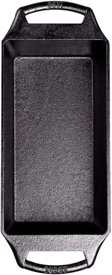 Lodge Cast Iron Loaf Pan 8.5x4.5 Inch, Black