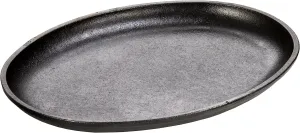Lodge Logic 10" Handless Oval Serving Griddle, Black
