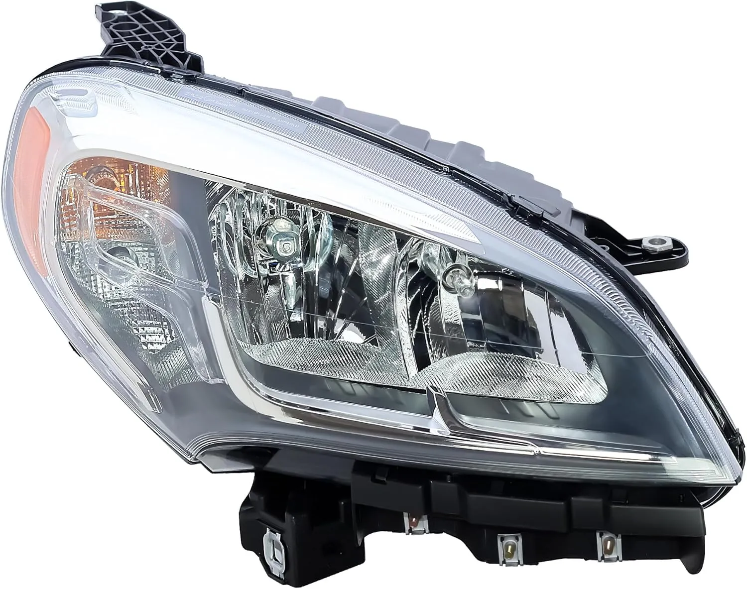 LONGLING Replacement Passenger Right Side Chrome Headlight Headlamp Complete with Bulbs for RAM Promaster City 2015-2023