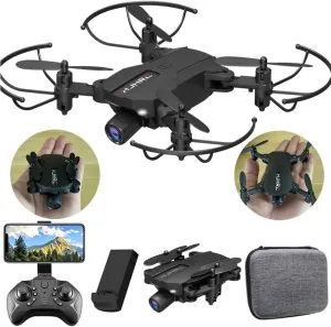 Lozenge Drone Super Small Mini Drones with Camera for Adults 1080P Drones for Beginners RC Helicopter Quadcopter Toy UAV Altitude Hold Trajectory Flight