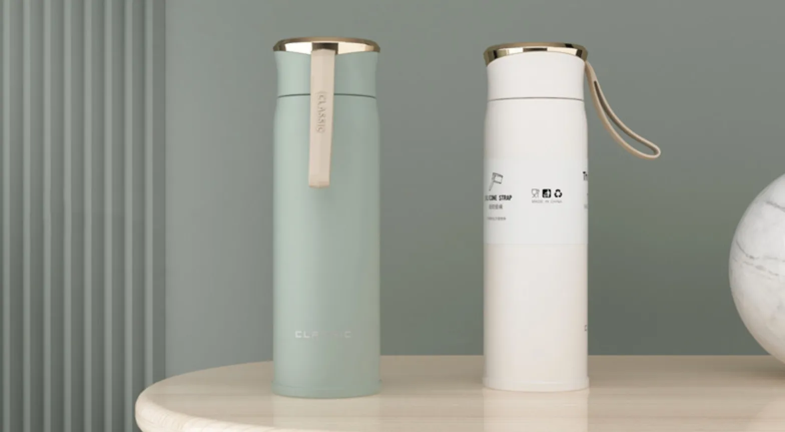 Luxury - Thermos Bottle 450ml Portable Insulated Cup 304 Stainless Steel Vacuum Flask (A Perfect Gift) Many Colours