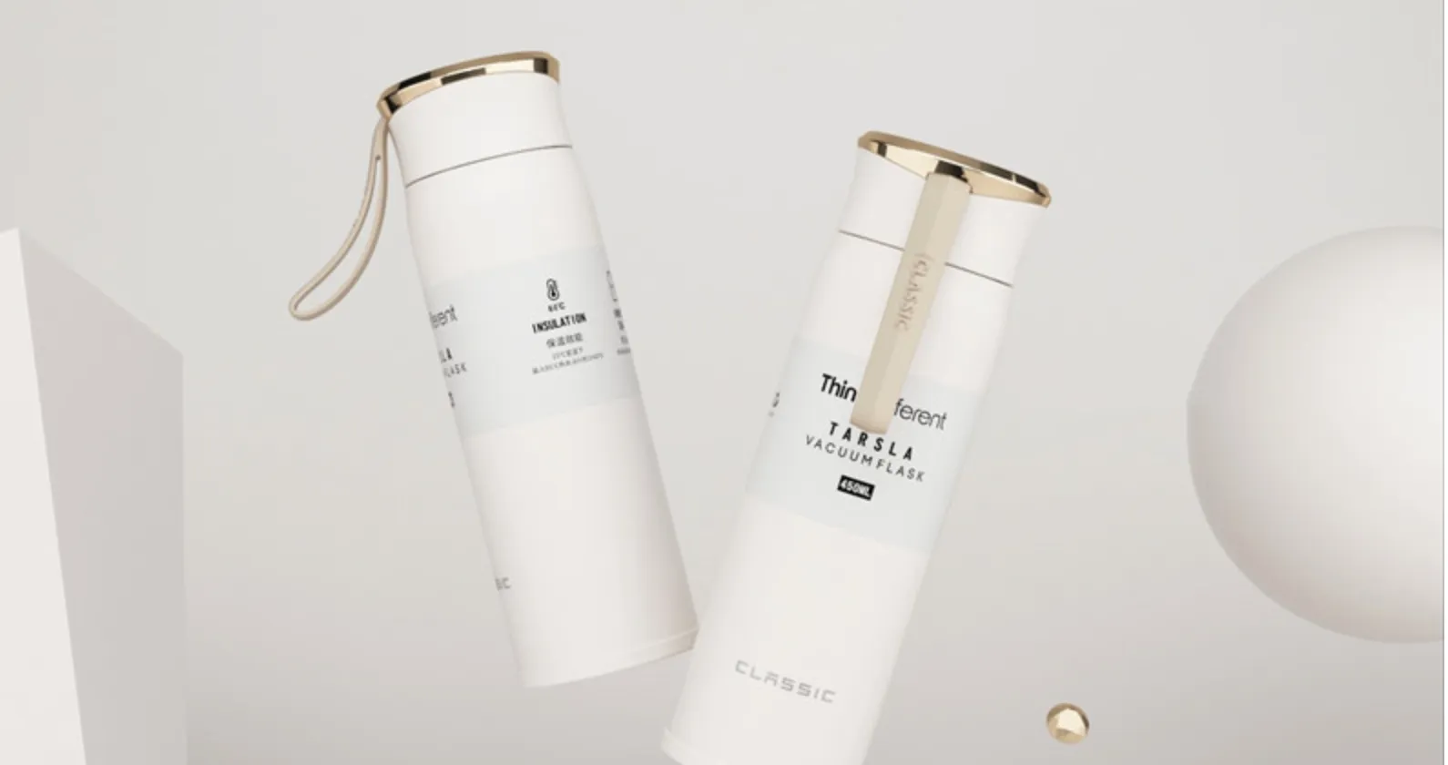 Luxury - Thermos Bottle 450ml Portable Insulated Cup 304 Stainless Steel Vacuum Flask (A Perfect Gift) Many Colours
