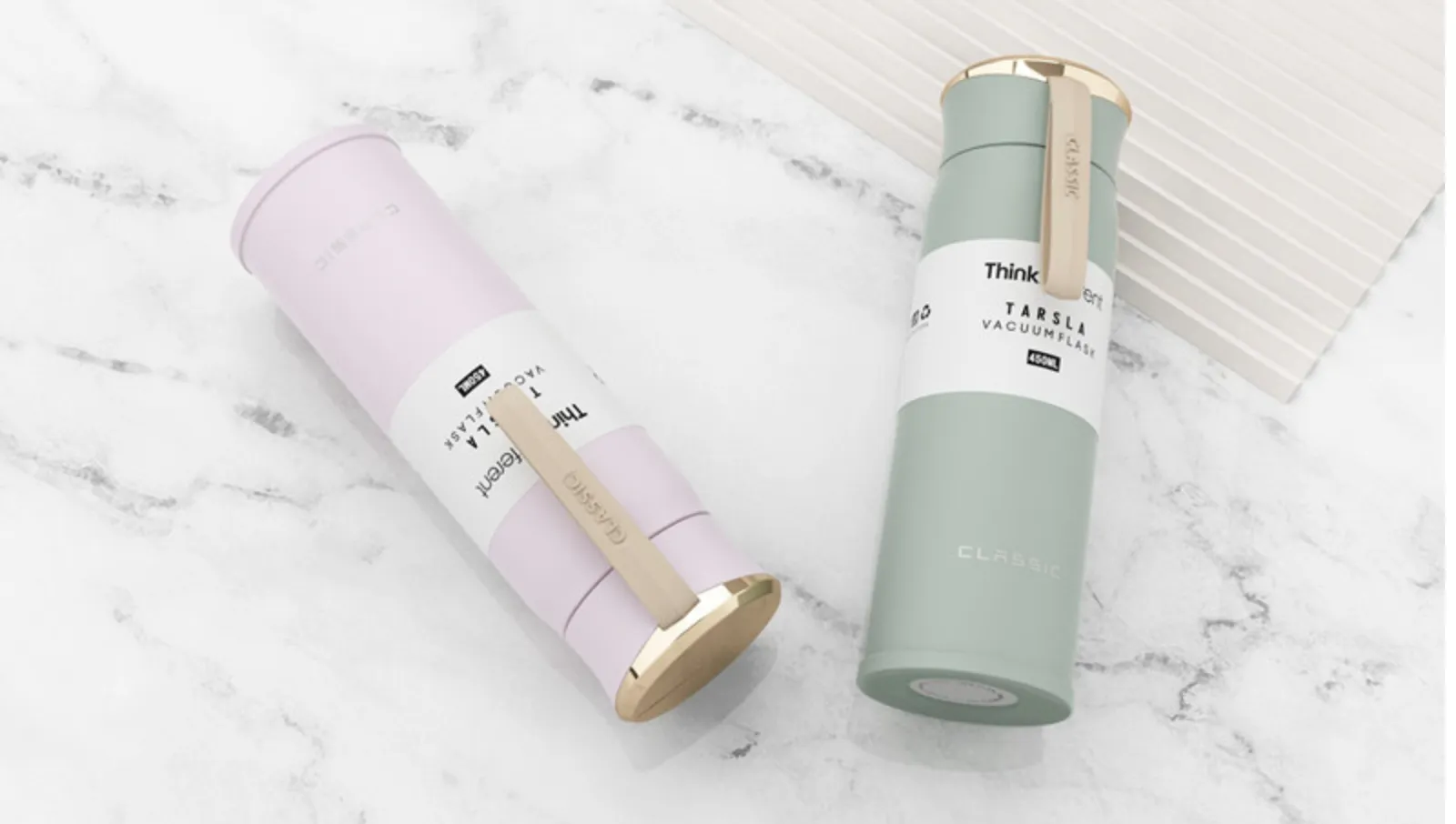 Luxury - Thermos Bottle 450ml Portable Insulated Cup 304 Stainless Steel Vacuum Flask (A Perfect Gift) Many Colours