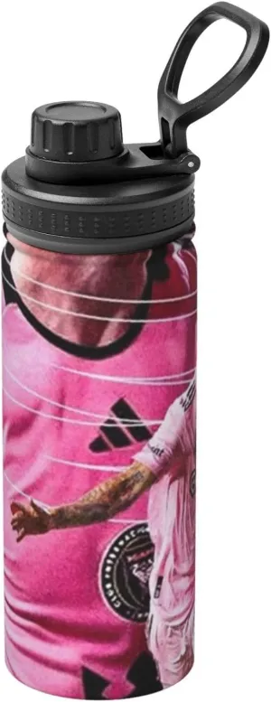 M-essi 18OZ sports insulated water bottle easy to carry with spout cover, insulated water bottle White