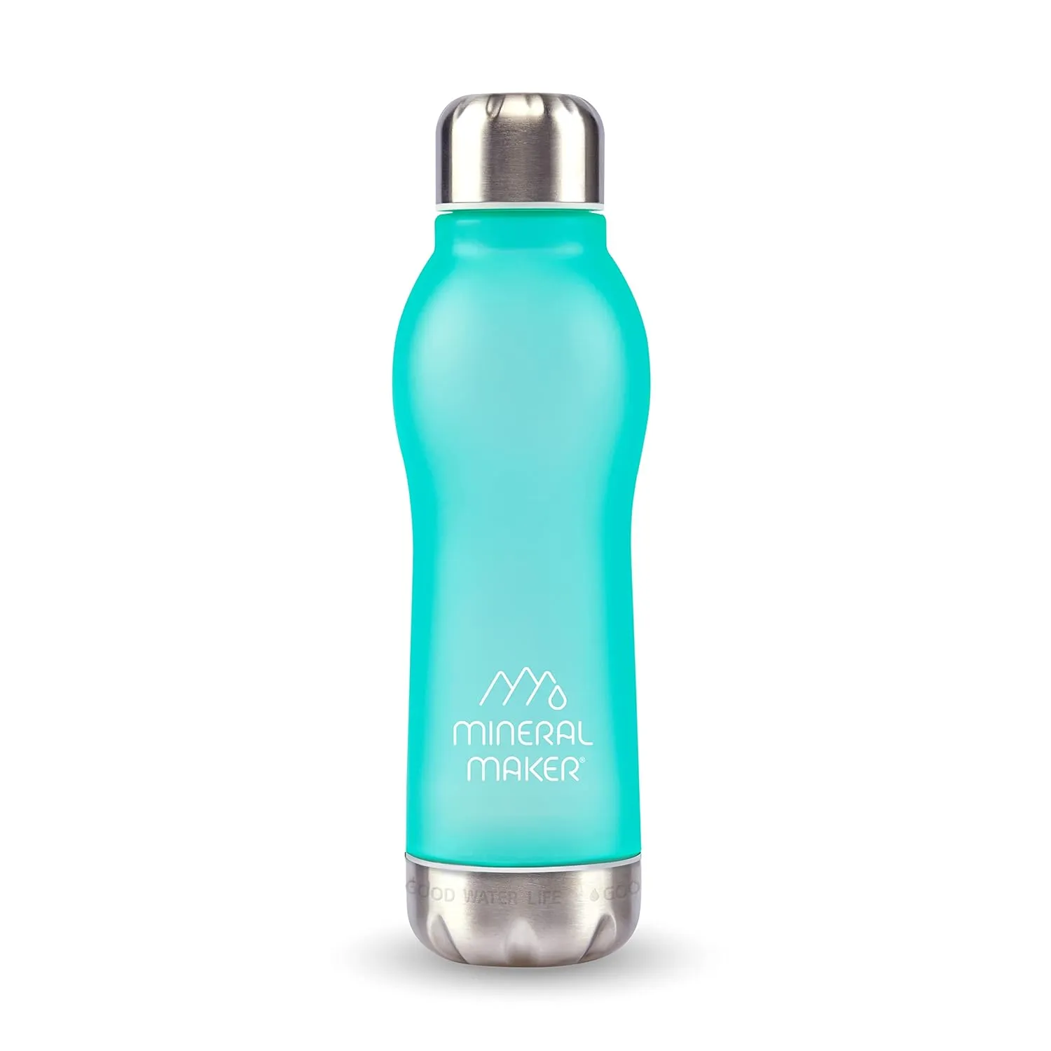 Magnesium Upgrade Alkaline Ion Mineral Water Bottle- 99.9% Pure Natural pH Water BPA Free Tritan Tumbler Coffee Sport Travel Office Outdoor Activities 500ml/16.90Oz (MINT)