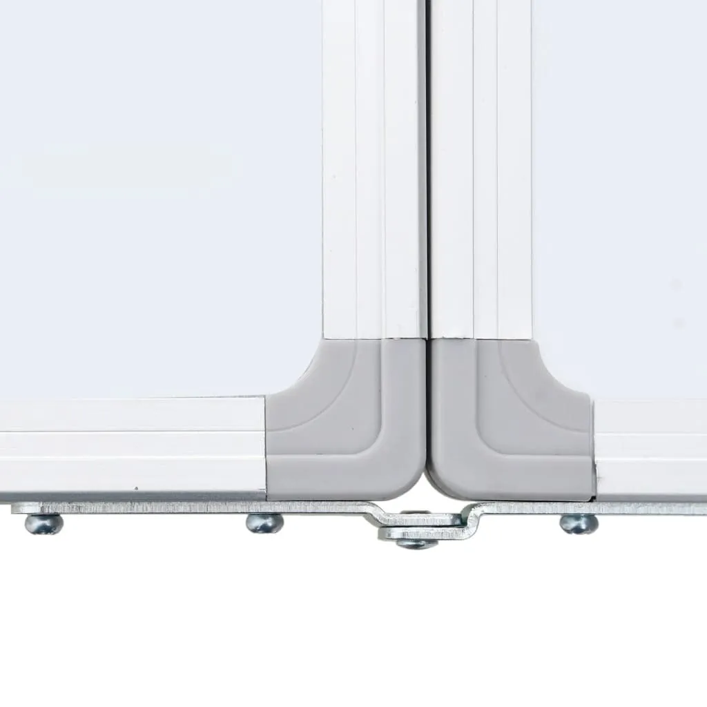 Magnetic Whiteboard Foldable 180x100x1.7 cm Aluminium