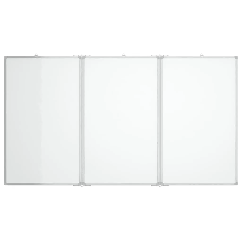 Magnetic Whiteboard Foldable 180x100x1.7 cm Aluminium