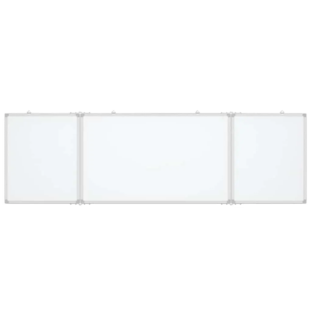 Magnetic Whiteboard Foldable 200x60x1.7 cm Aluminium