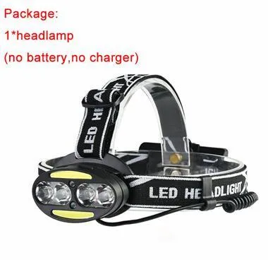 Maimu LED Headlamp 8 LED Headlight 12000lumens  Headlight USB Rechargeable 18650 Battery Head Lamp Lanterns Fishing Light D24