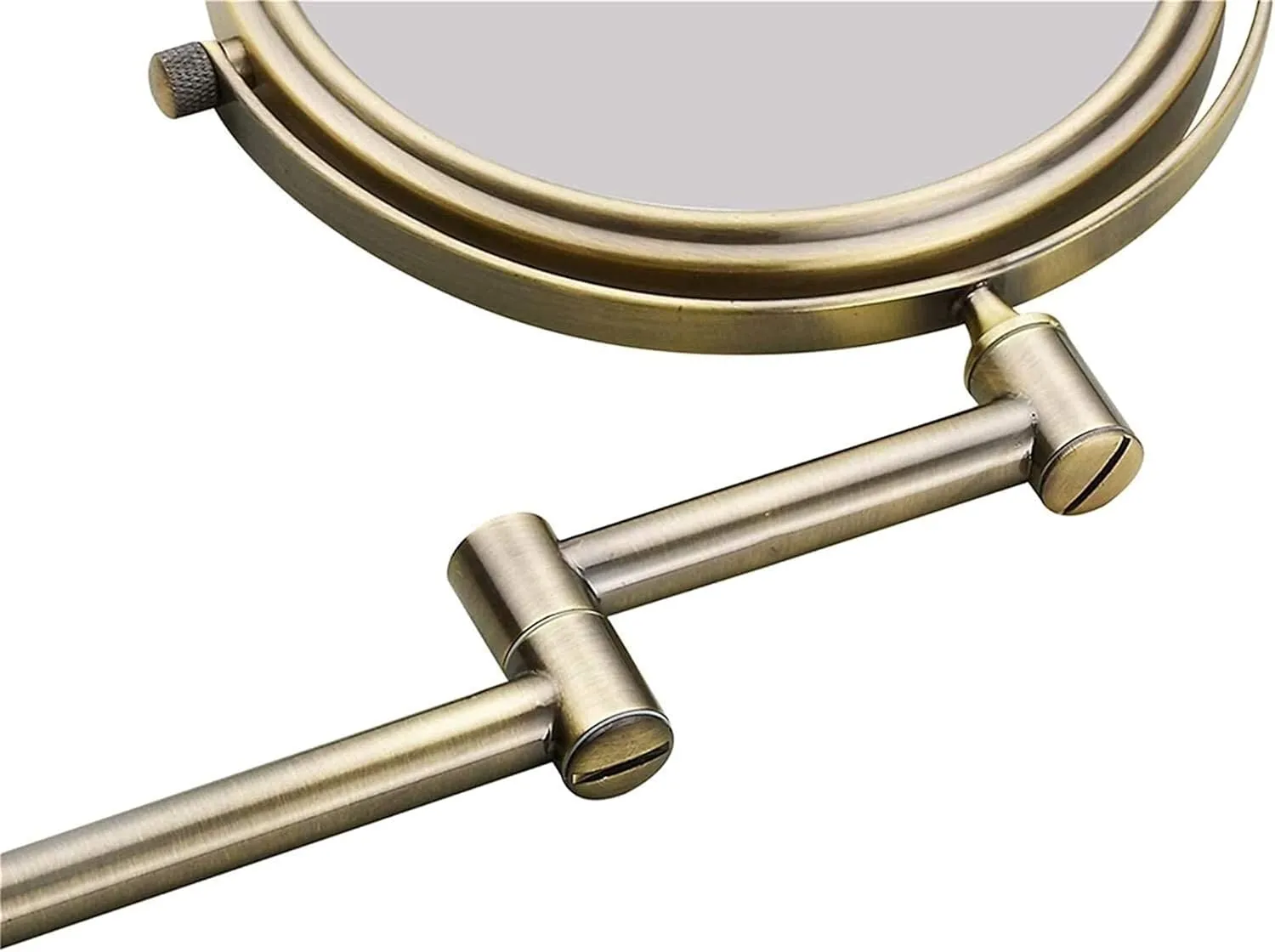 Makeup Mirror Shaving Mirror Bathroom Folding 360°Swivel Cosmetic Vanity Mirror Shaving in Bedroom or Bathroom/Black/5X