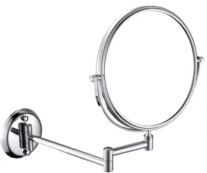 Makeup Mirror Wall Mounted 10X Magnification Bathroom Shaving Mirror Double-Sided Round Magnifying Vanity Swivel Mirror