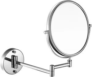 Makeup Mirrors, Double Sided Brass Magnifying, Extendable 360° Swivel Vanity Shaving Mirrors(3X)