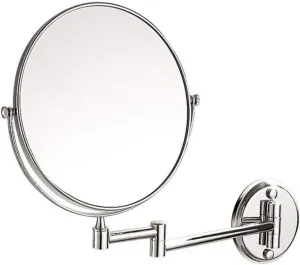 Makeup Vanity Mirror,Single Side Wall Mounted Beauty Mirror 3X Magnification Bathroom Mirror 360° Swivel Extendable Cosmetic Mirror,Silver (Silver 8in