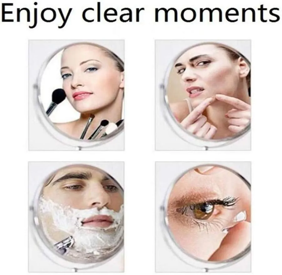 Makeup Vanity Mirror,Two-Sided Wall Mounted Beauty Mirror 3X Magnification Bathroom Mirror 360°Swivel Extendable Cosmetic Mirror