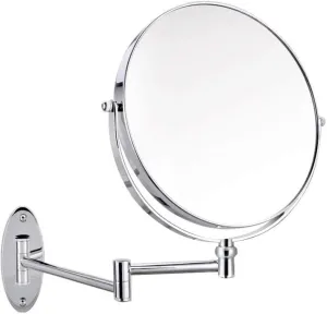 Makeup Vanity Mirror,Two-Sided Wall Mounted Beauty Mirror 3X Magnification Bathroom Mirror 360°Swivel Extendable Cosmetic Mirror,Silver(8inch)