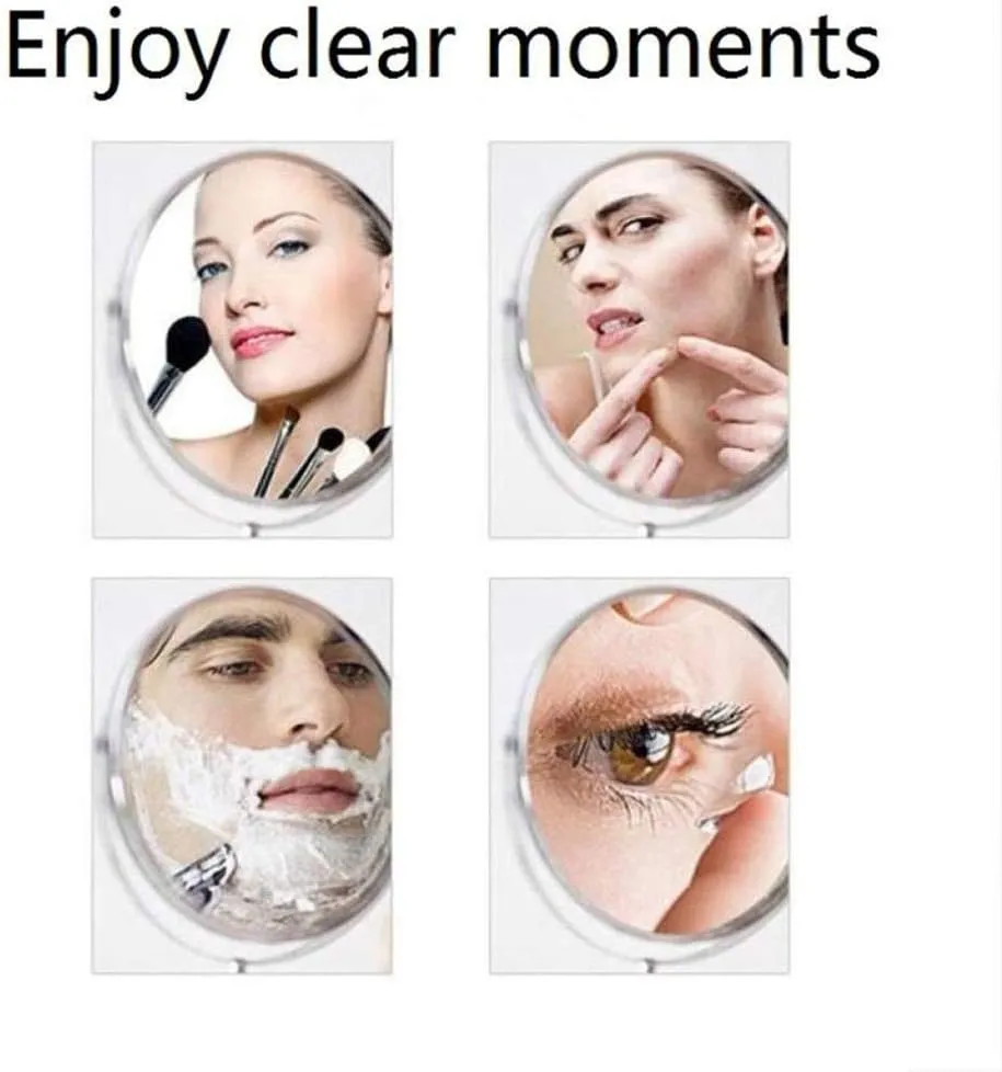Makeup Vanity Mirror,Two-Sided Wall Mounted Beauty Mirror 3X Magnification Bathroom Mirror 360°Swivel Extendable Cosmetic Mirror,Silver(Silver)