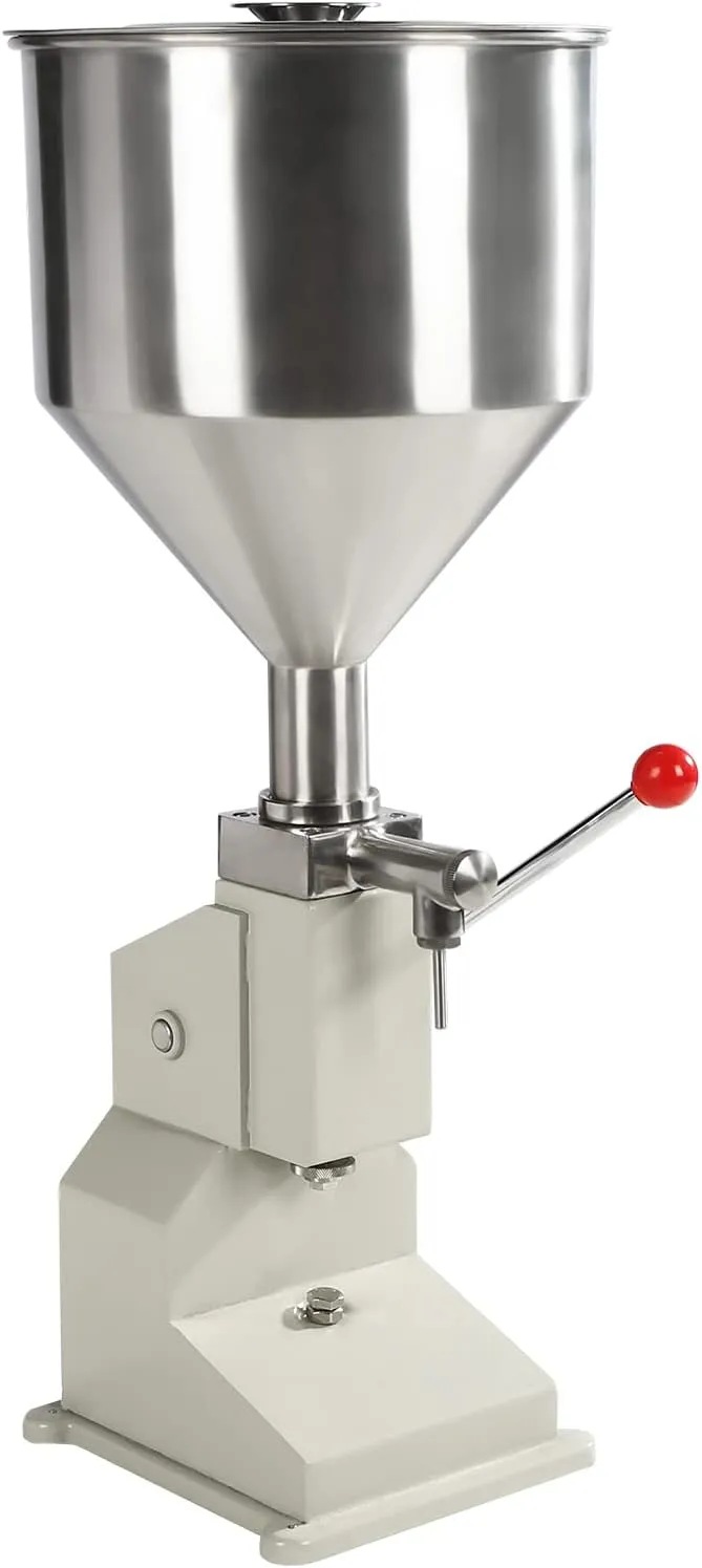 Manual Liquid Filling Machine Stainless Steel, Bottle Filler 5-50ml for Creams & Cosmetics