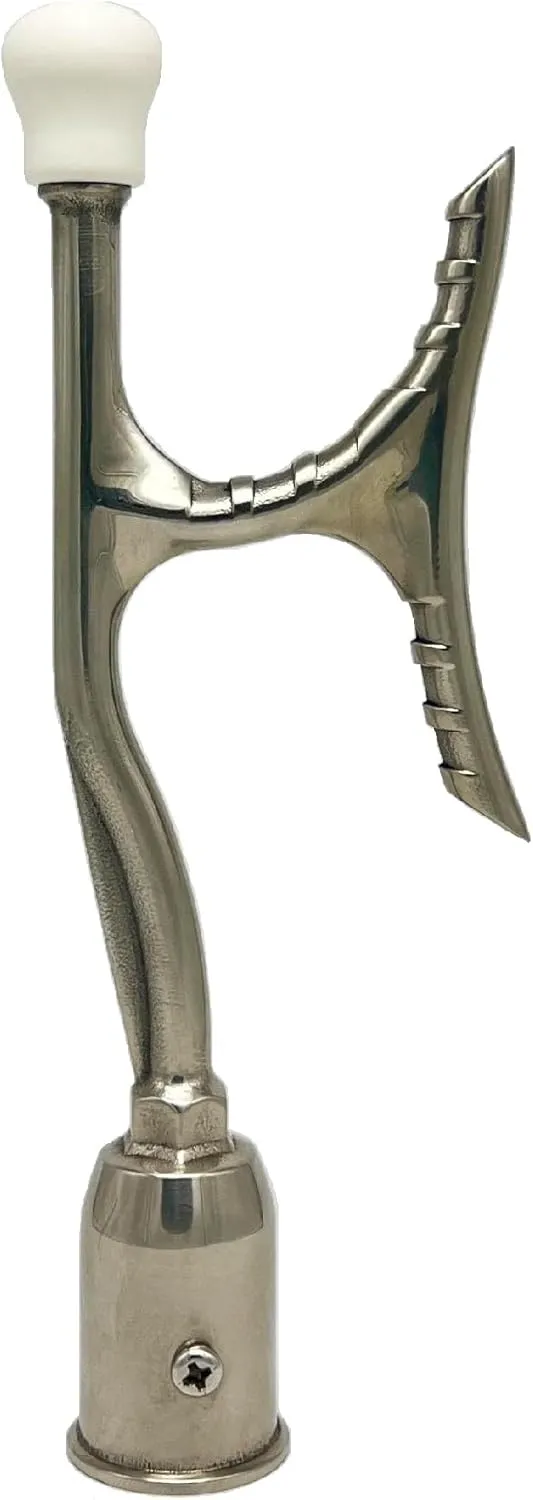 Marine-Grade Steel Hook for Extension Pole | Boat, Ship, and Open Ocean Marine-Grade Steel Hook | Grab Lines | Dock Boats | Extend Reach