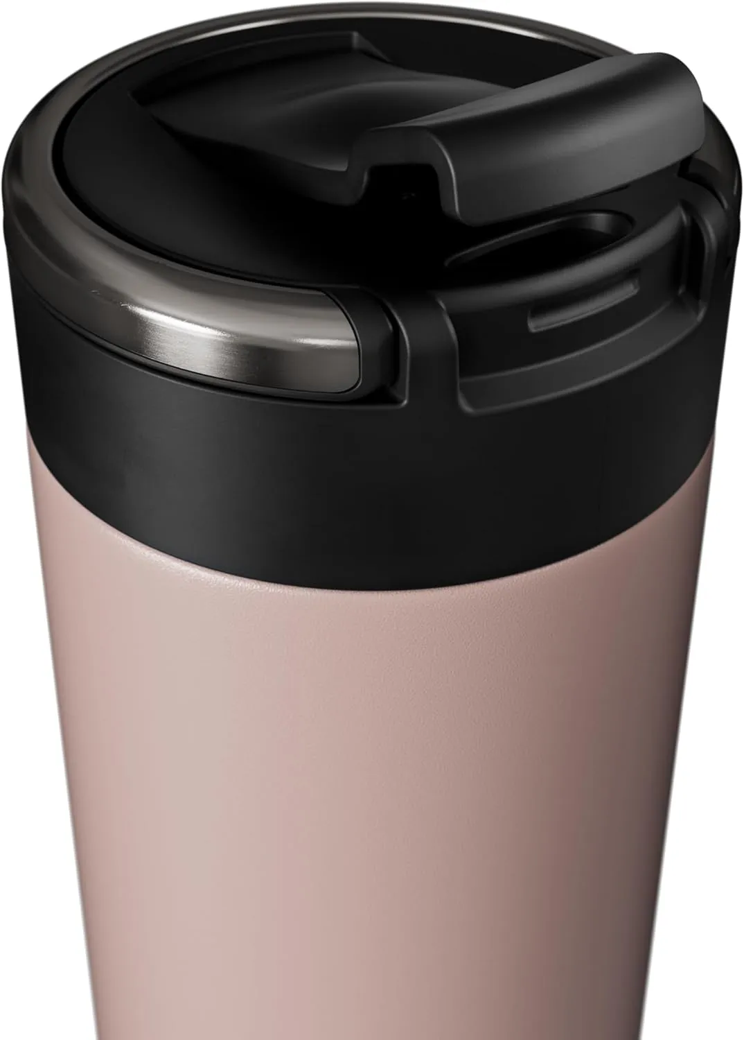 Maxi Stainless Steel Water Bottle 26oz - Double wall vacuum insulated | Integrated carry handle | leak proof flip top lid | Lightweight & stylish - Rose Pink