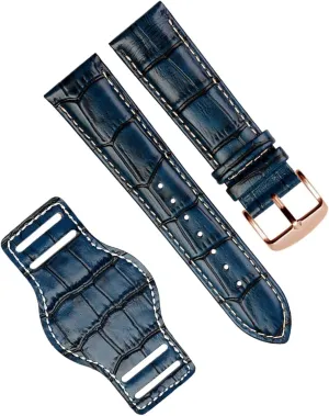 Mens Genuine Leather Watch Strap mat wristwatches Band Handmade Leather Bracelet watchband