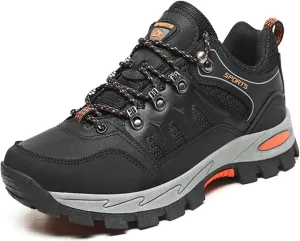 Men's Hiking Shoes Lace Up Waterproof Anti Slip Hiking Boots Outdoor Lightweight Trekking Sneakers Breathable Comfortable Outdoor Sports Shoes for Men