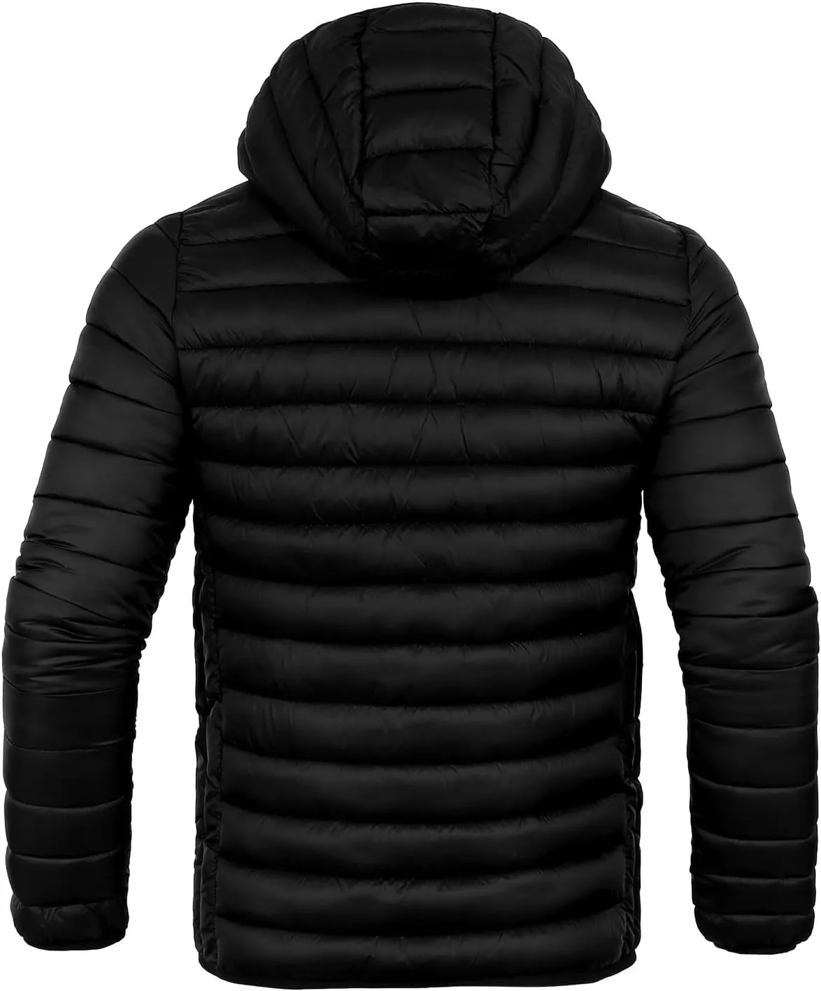 Men's Lightweight Puffer Jacket Down Packable Jacket Winter Coat with Hood