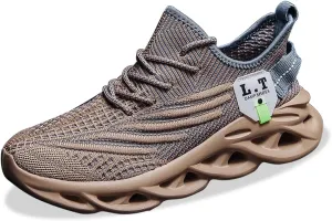 Mens Slip on Walking Running Shoes Non Slip Sneakers Work Sport Athletic Gym Sports Casual Fashion Lightweight Breathable