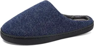 Men's Women's Concise Solid Winter Slippers for Indoor Walking