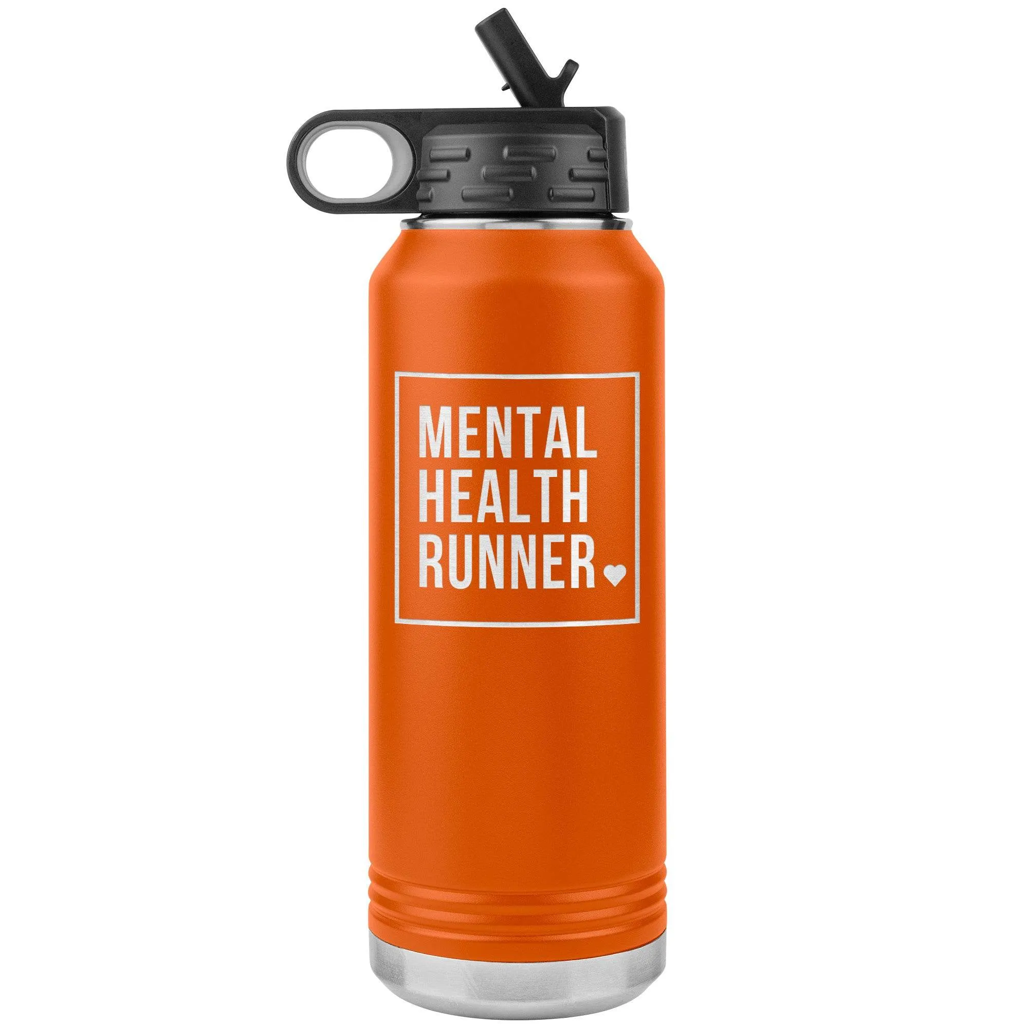 Mental Health Runner - 32oz Insulated Water Bottle