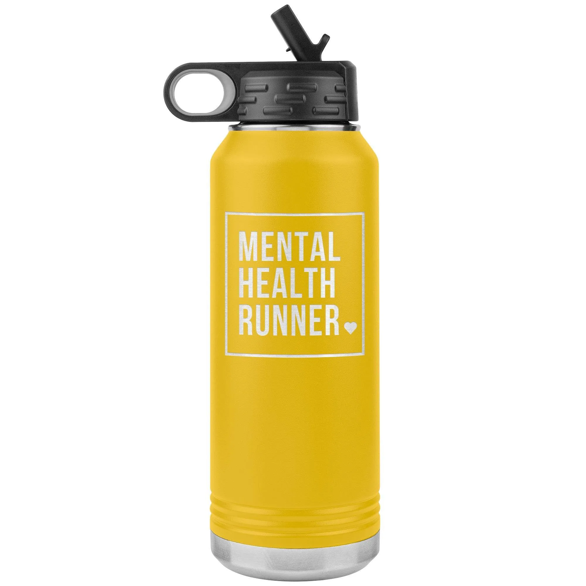 Mental Health Runner - 32oz Insulated Water Bottle
