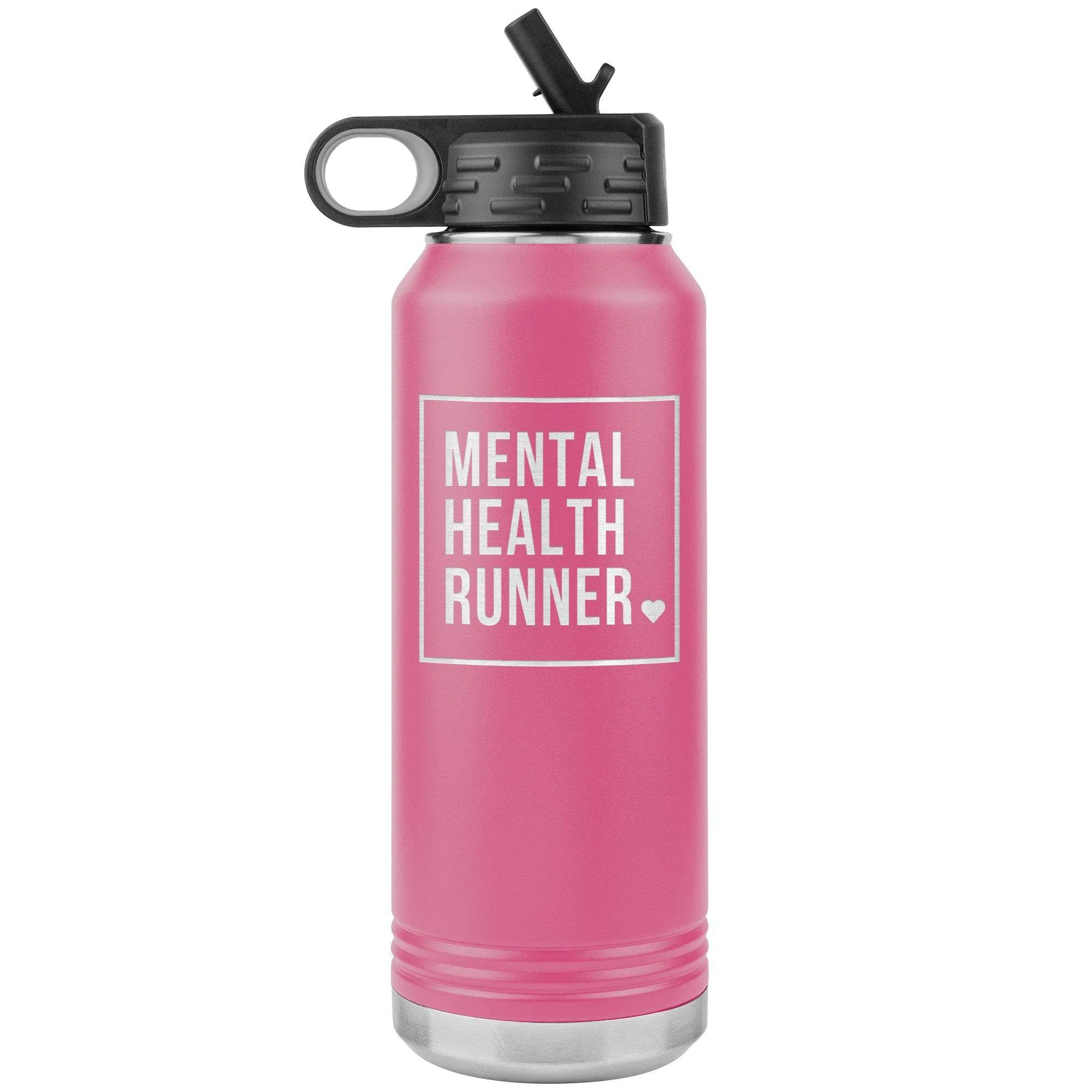 Mental Health Runner - 32oz Insulated Water Bottle