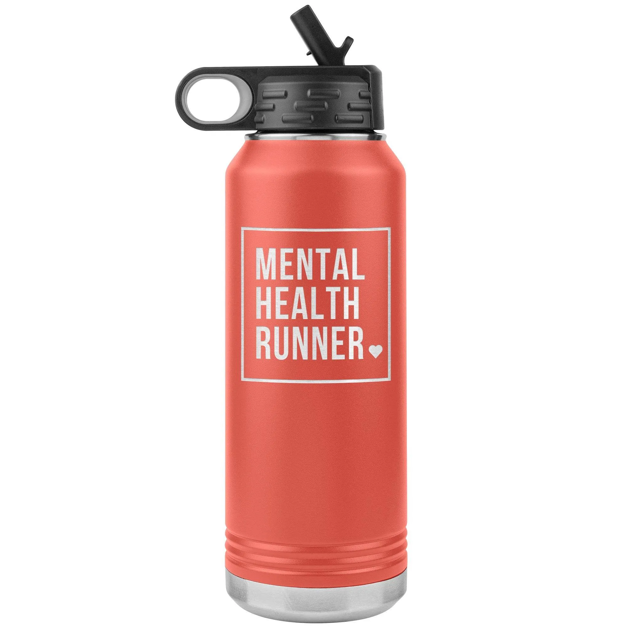 Mental Health Runner - 32oz Insulated Water Bottle