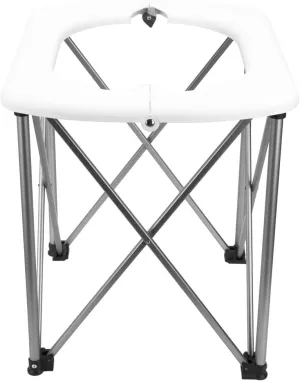 Metal Portable Folding Toilet, 1PCS Multi-functional Emergency Folding Mobile Seat Toilet for Outdoor Travelling and Camping