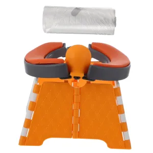 Milisten 1Set Travel Potty for Foldable Toilet Lightweight and Compact for Car and Outdoor Use Materials with Cleaning Bags Included