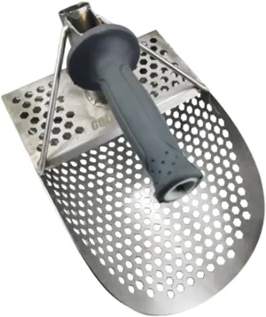 Milisten Metal Filter Digging Shovel Stainless Steel Beach Scoop Sand Sifter Sifting Tool for Beach Shovels Random Color