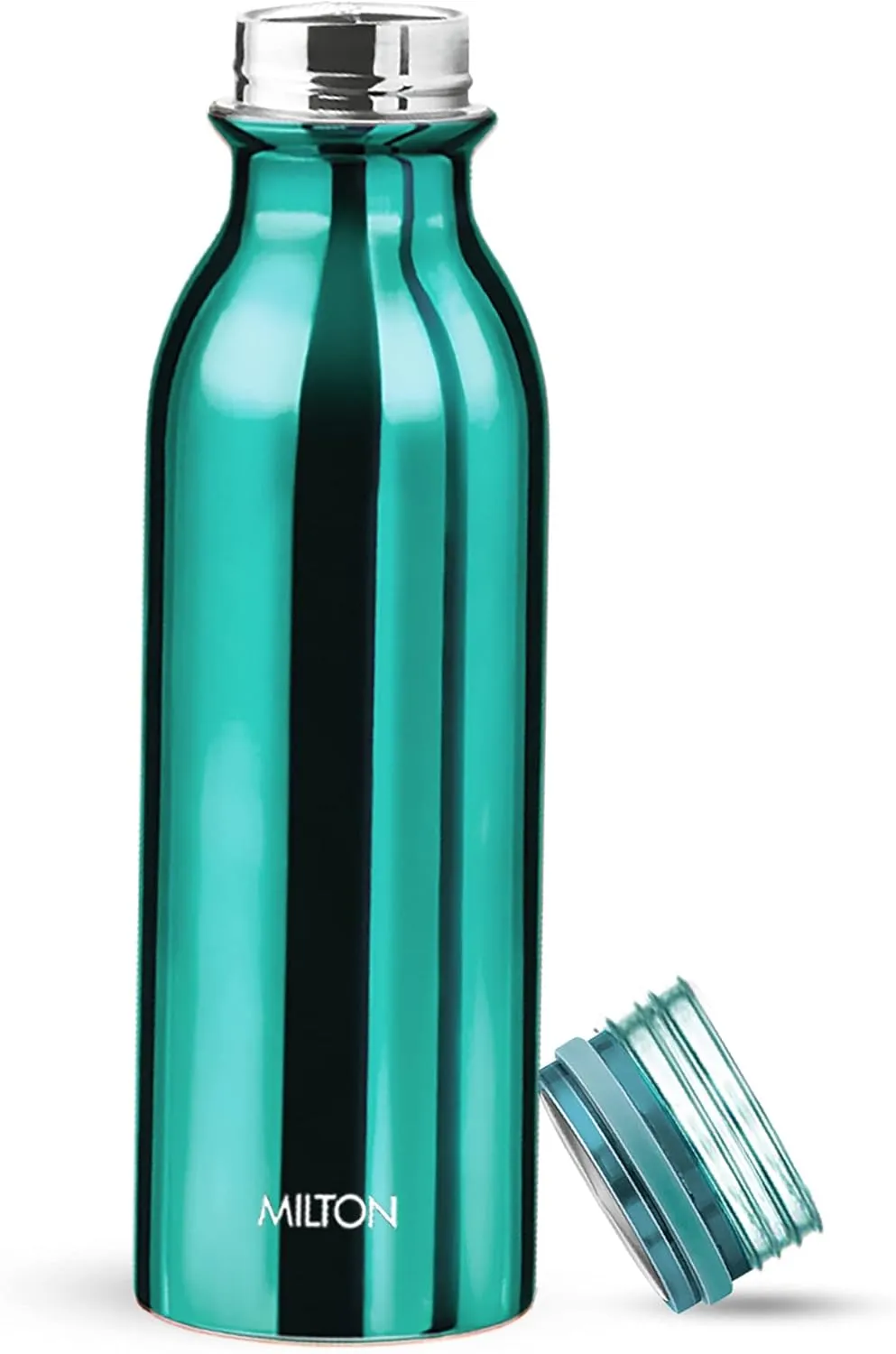 Milton Glitz 600 Vacuum Insulated Thermosteel Water Bottle/Flask | 20 oz | 580 ml | 24 hours Hot & Cold, 18/8 Stainless Steel, BPA Free, Food Grade, Leak-Proof | Aqua Green