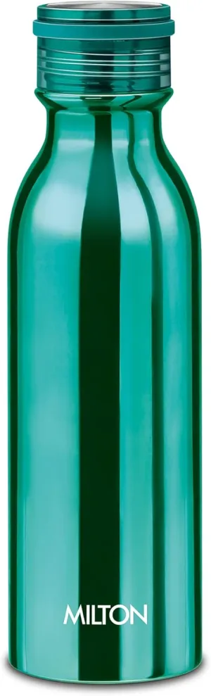 Milton Glitz 600 Vacuum Insulated Thermosteel Water Bottle/Flask | 20 oz | 580 ml | 24 hours Hot & Cold, 18/8 Stainless Steel, BPA Free, Food Grade, Leak-Proof | Aqua Green