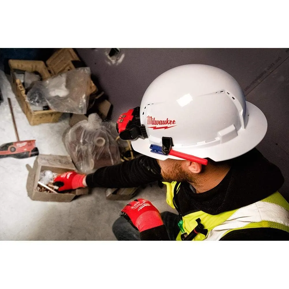 Milwaukee 600 Lumens LED USB Rechargeable Low-Profile Hard Hat Headlamp