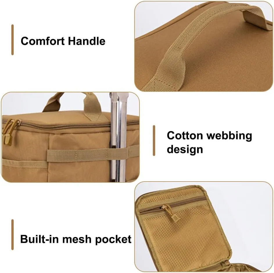 MiOYOOW Camping Storage Bag, Foldable Camping Cookware Organizer Waterproof Hiking Organizer with Handle for Hiking BBQ Cooking Picnic