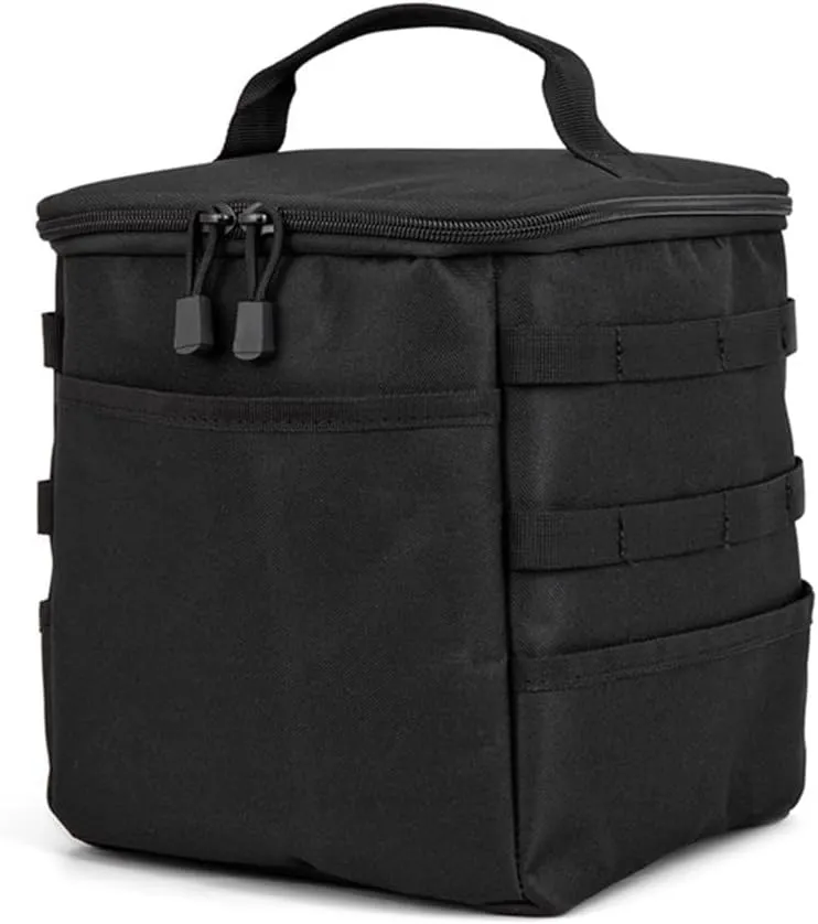 MiOYOOW Camping Storage Bag, Foldable Camping Cookware Organizer Waterproof Hiking Organizer with Handle for Hiking BBQ Cooking Picnic
