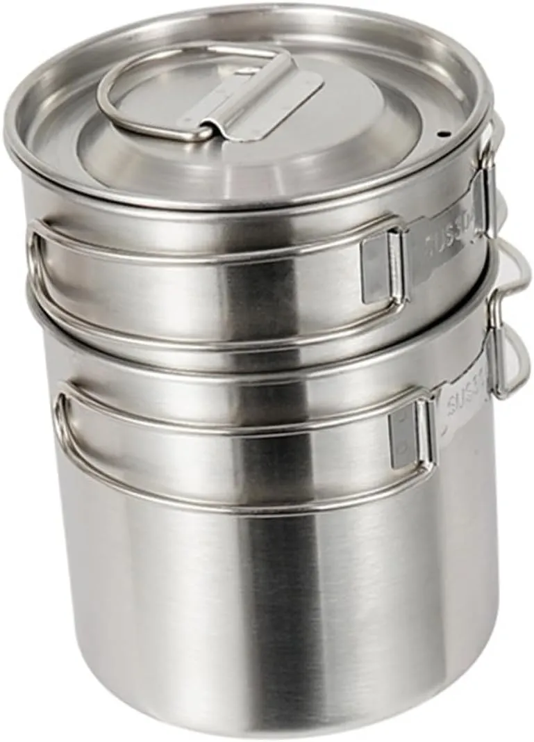 Mipcase Outdoor Picnic Large Cup Stainless Steel Cup Set Camping Mug Set Durable and Portable