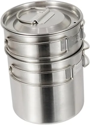 Mipcase Outdoor Picnic Large Cup Stainless Steel Cup Set Camping Mug Set Durable and Portable