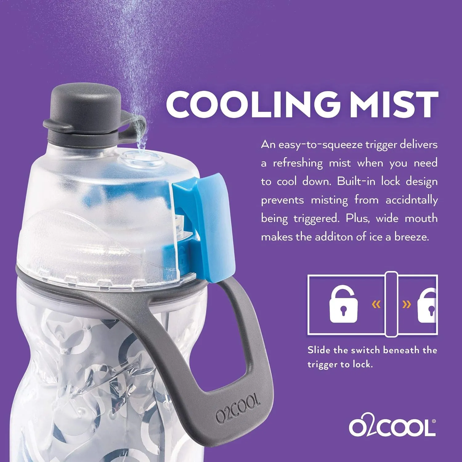 Mist N' Sip Insulated Water Misting Squeeze Bottle- 20 oz