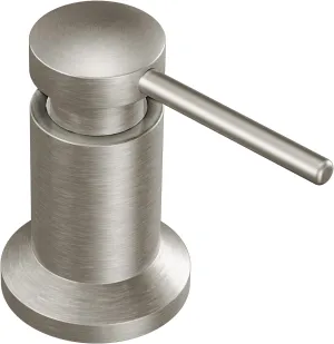 Moen 3942SRS Deck Mounted Kitchen Soap Dispenser with Above The Sink Refillable Bottle, Spot Resist Stainless