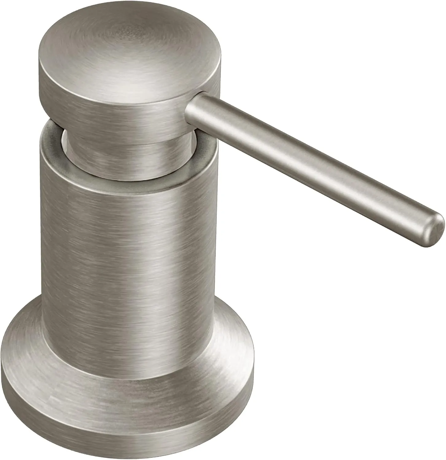 Moen 3942SRS Deck Mounted Kitchen Soap Dispenser with Above The Sink Refillable Bottle, Spot Resist Stainless