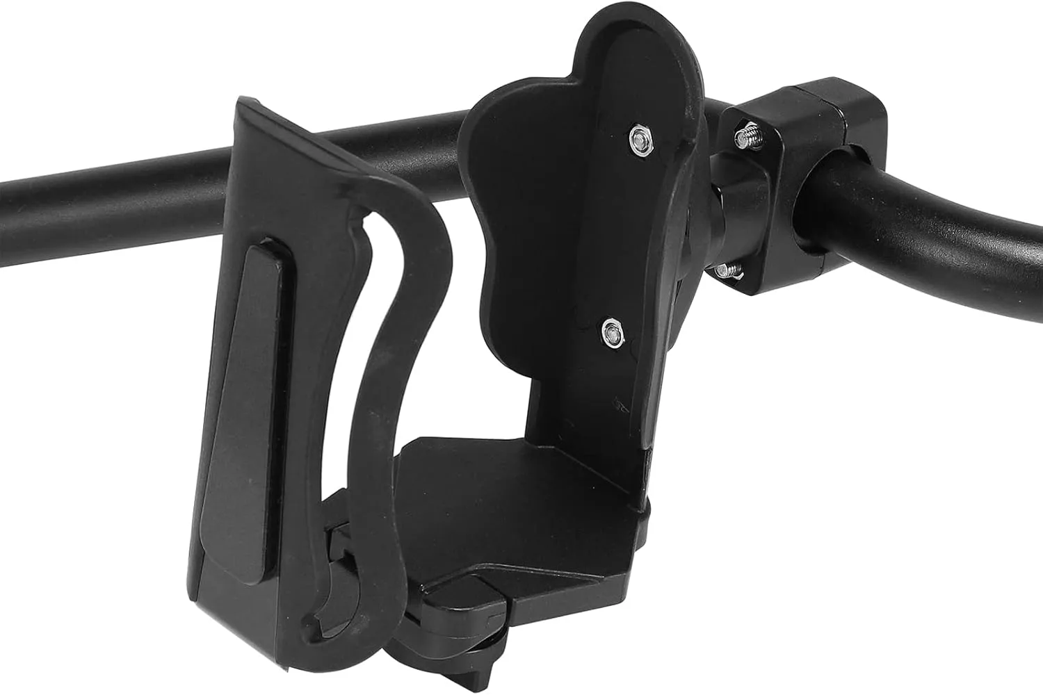 Motorcycle Water Bottle Holder, Size Adjustable for 2.68-3.94” Diameter Bottles Motorcycle Cup Holder, Bicycle Drink Cage for Handlebar & Frame fit Scooter, Stroller, ATV, UTV, Black