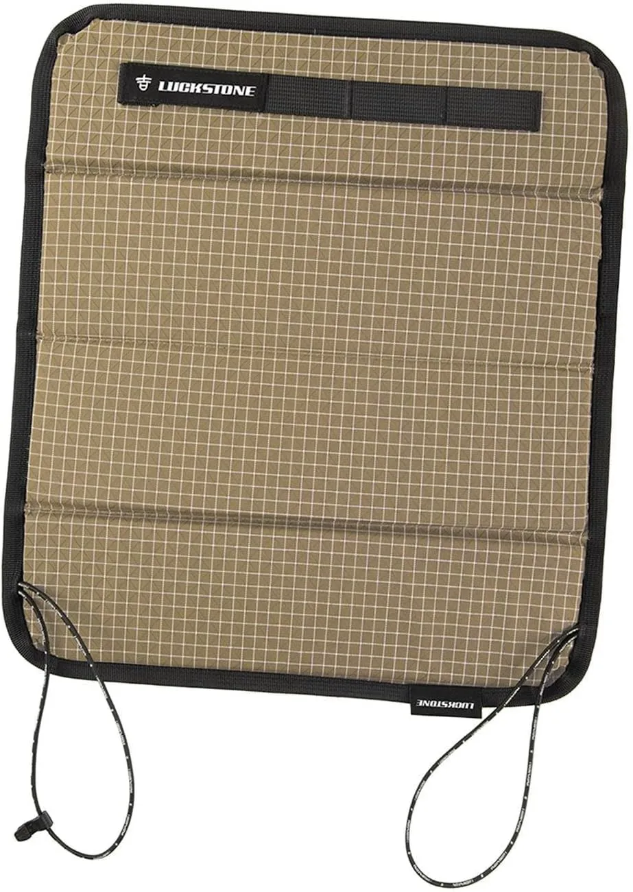 Mountaineering Seat Cushion Beach Chair Cushion Foldable Breathable Seat Pad Seat Mat for Park Outdoor Yard Playground Hiking, Golden Sand
