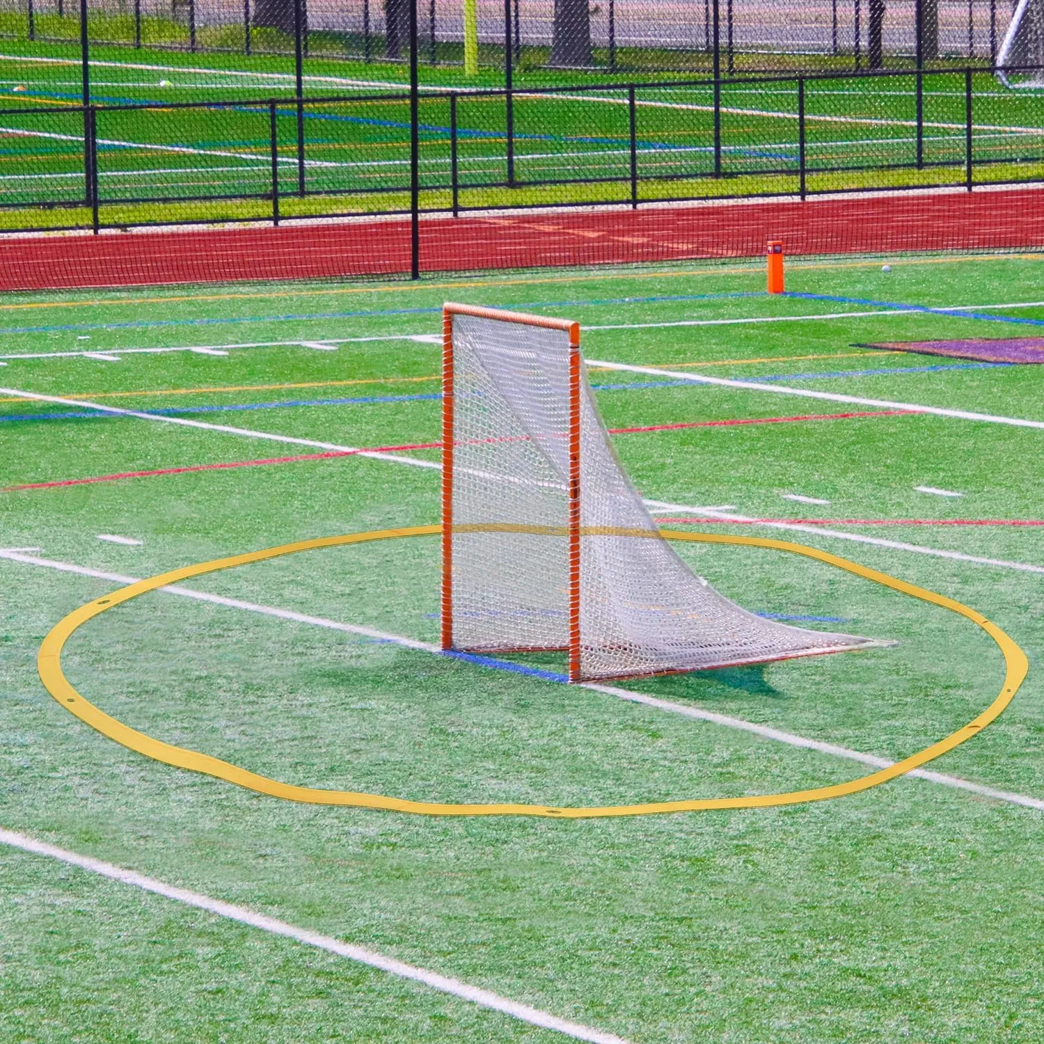 MR Portable Lacrosse Crease 17’, Women's Regulation Size Portable Lacrosse Crease, Official Size Portable Crease for Lacrosse with Carry Bag Included